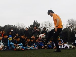 セルジオ越後杯少年サッカー大会　リフティングパフォーマンス＋体験教室１２