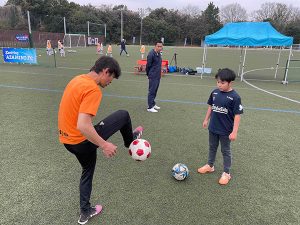 セルジオ越後杯少年サッカー大会　リフティングパフォーマンス＋体験教室８